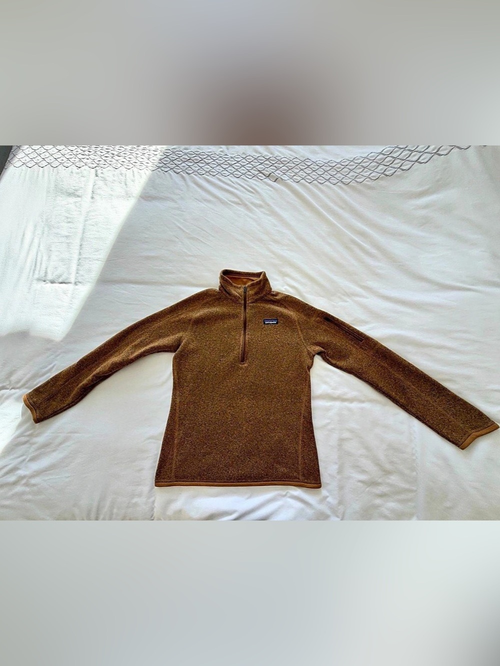 Patagonia Lightweight Better Sweater Quarter-Zip Pullover Fleece Jacket Brown